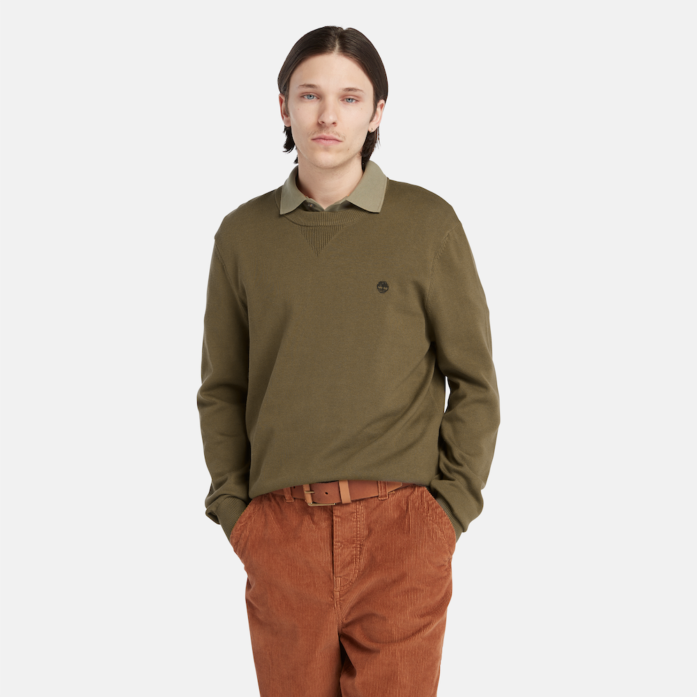 TIMBERLAND WILLIAMS RIVER CREWNECK JUMPER FOR MEN IN GREEN