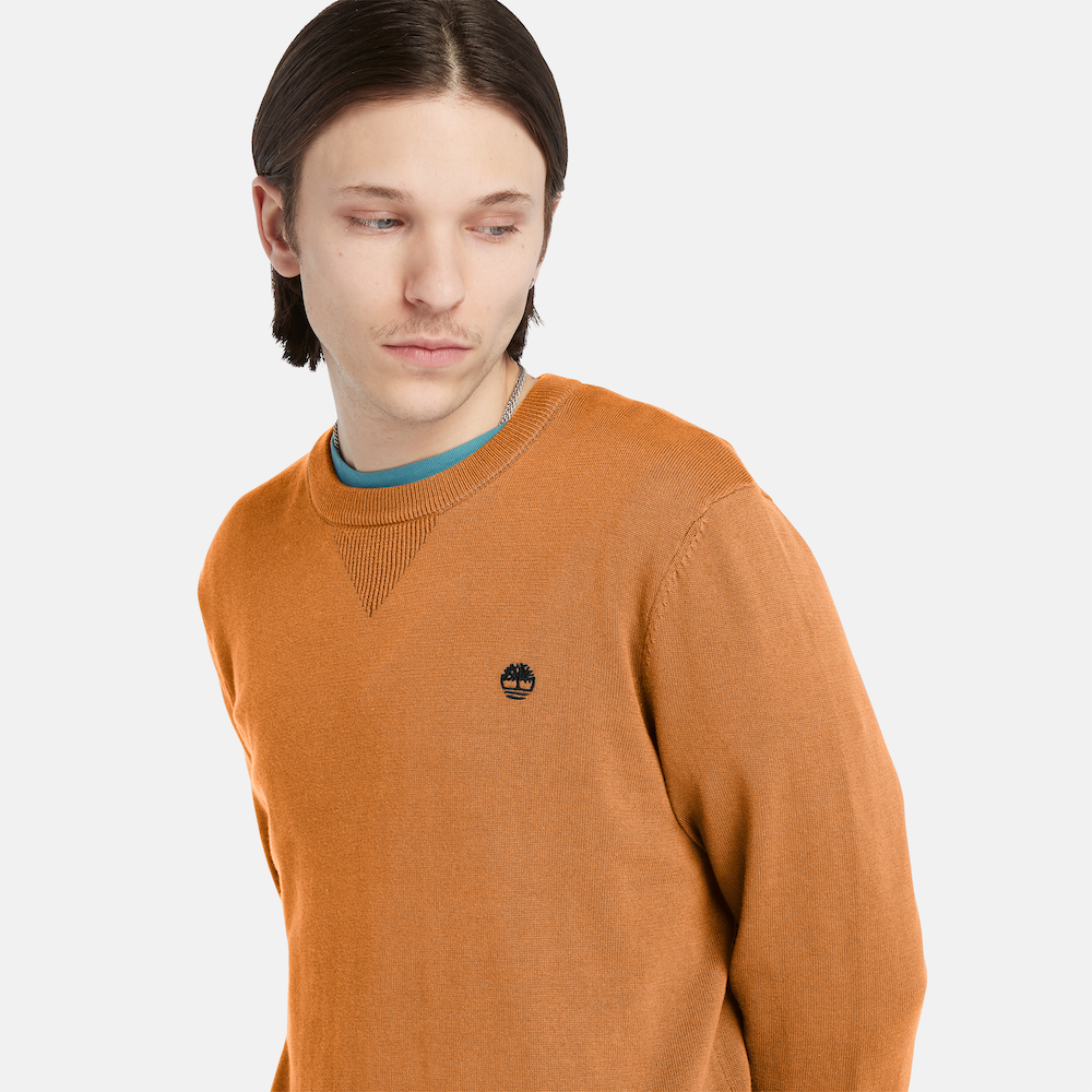 TIMBERLAND WILLIAMS RIVER CREWNECK JUMPER FOR MEN IN WHEAT