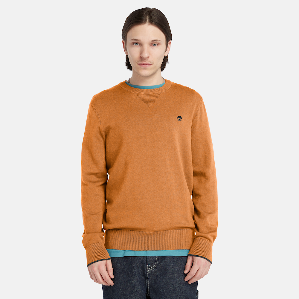 TIMBERLAND WILLIAMS RIVER CREWNECK JUMPER FOR MEN IN WHEAT