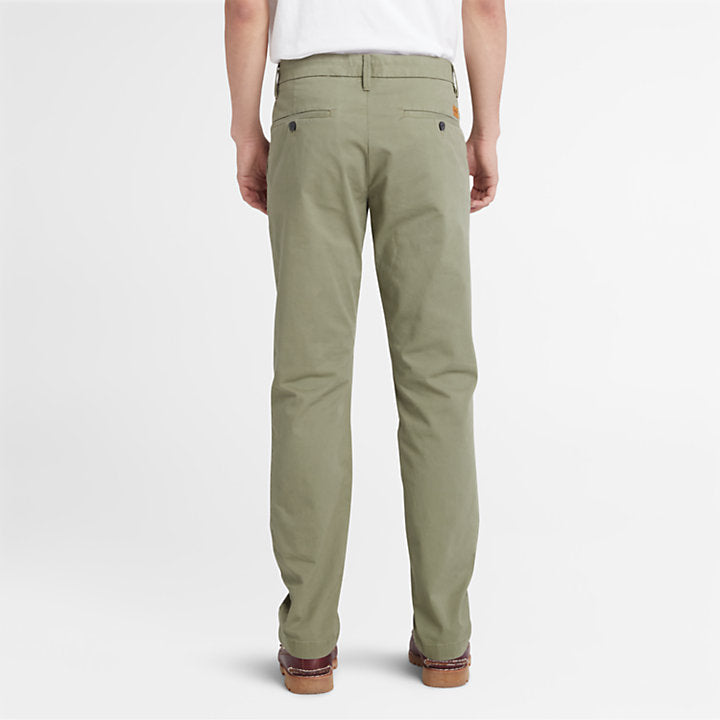 TIMBERLAND SARGENT LAKE STRETCH CHINO TROUSERS FOR MEN IN GREEN