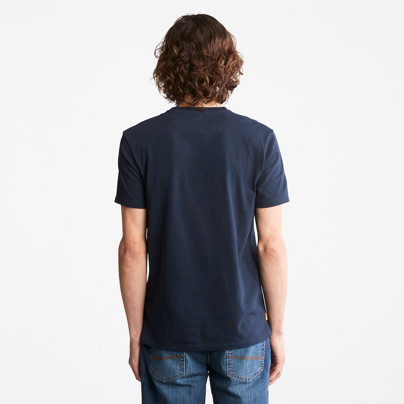 TIMBERLAND DUNSTAN RIVER CREW NECK POCKET T-SHIRT FOR MEN IN NAVY