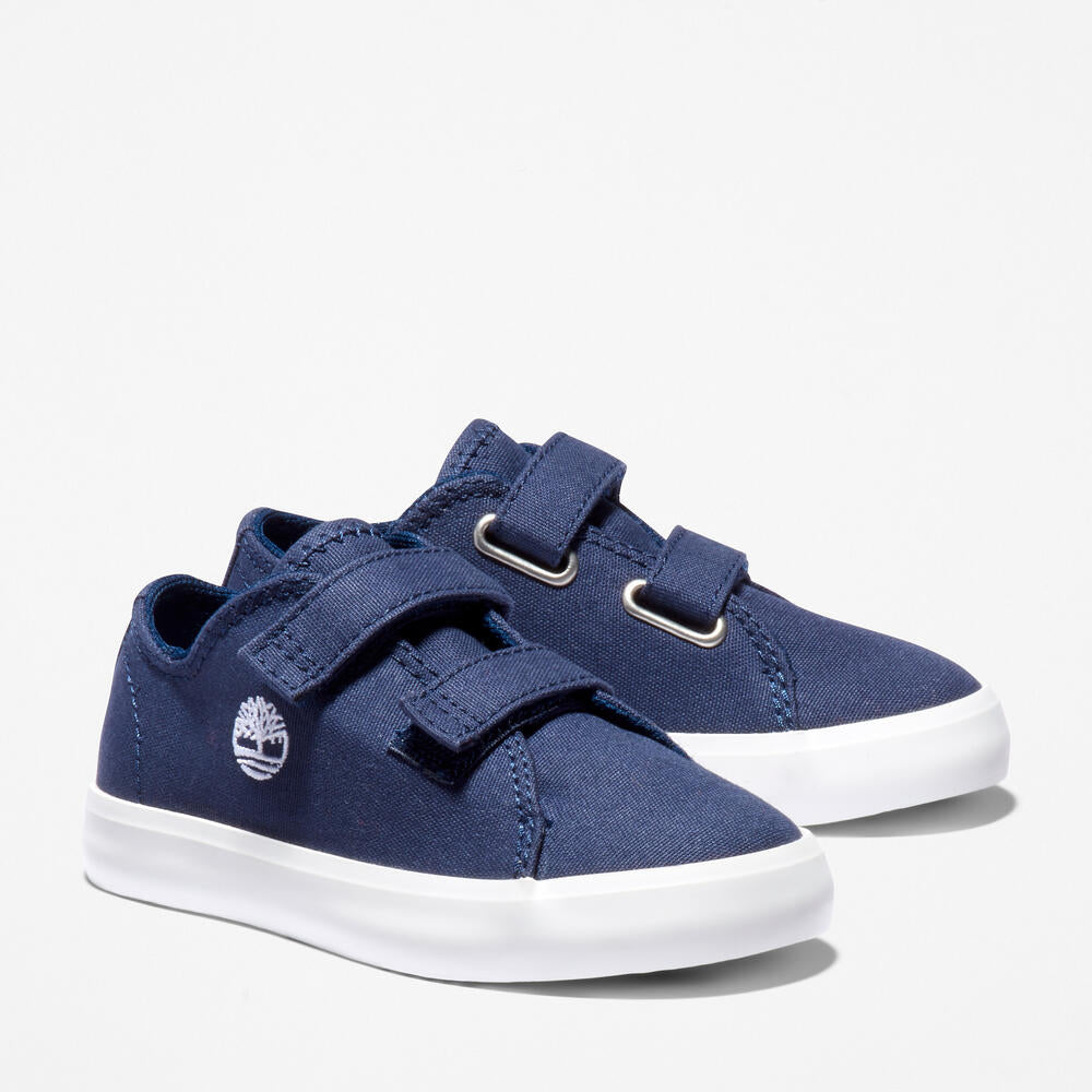 Timberland® Newport Bay Canvas 2-Strap Sneaker for Toddler. Comfortable and durable canvas sneakers with two straps for toddlers.  Perfect for active play.   