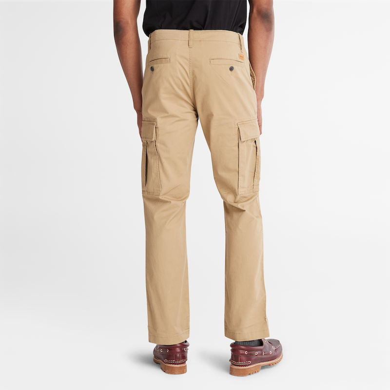 TIMBERLAND CORE TWILL CARGO PANTS FOR MEN IN BEIGE