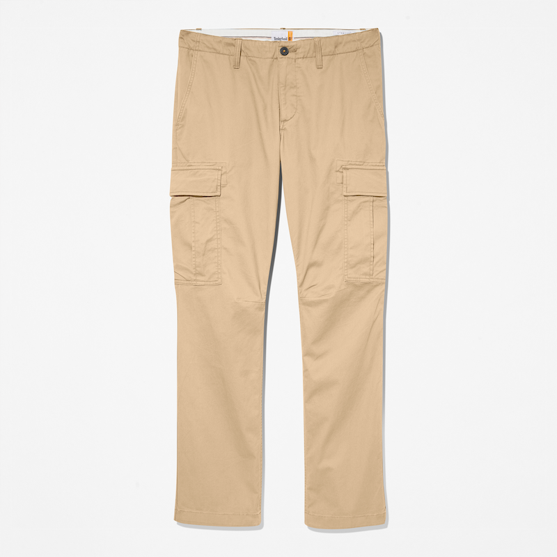 TIMBERLAND CORE TWILL CARGO PANTS FOR MEN IN BEIGE