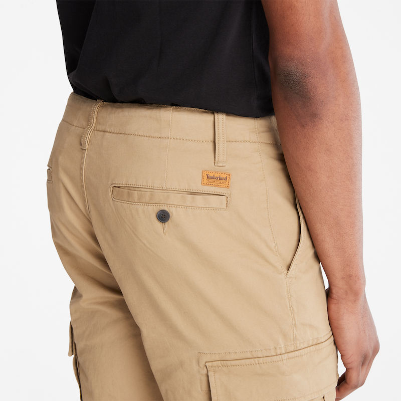 TIMBERLAND CORE TWILL CARGO PANTS FOR MEN IN BEIGE