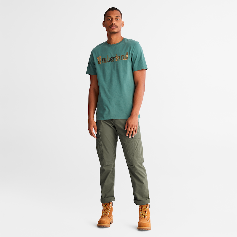 TIMBERLAND CORE TWILL CARGO PANTS FOR MEN IN ARMY GREEN