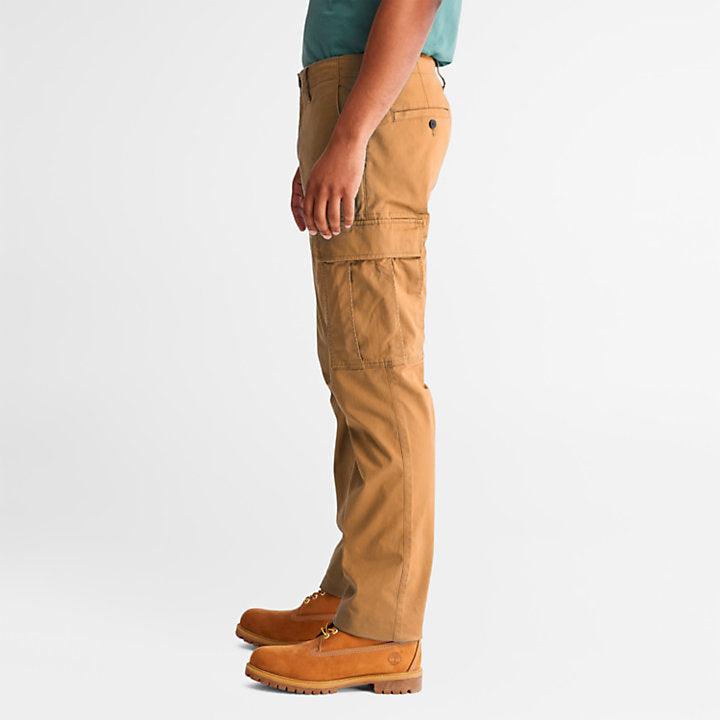 TIMBERLAND CORE TWILL CARGO PANTS FOR MEN IN WHEAT