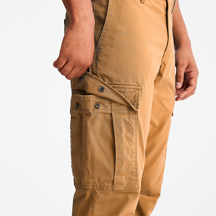 TIMBERLAND CORE TWILL CARGO PANTS FOR MEN IN WHEAT