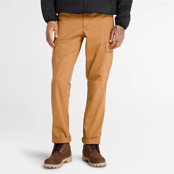 TIMBERLAND CORE TWILL CARGO PANTS FOR MEN IN WHEAT
