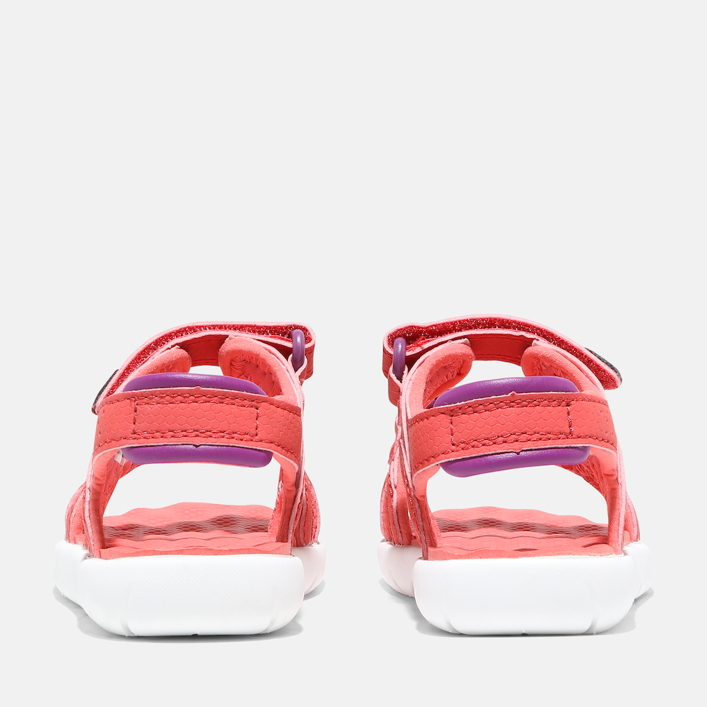 TIMBERLAND PERKINS ROW 2-STRAP SANDAL FOR TODDLER IN PINK