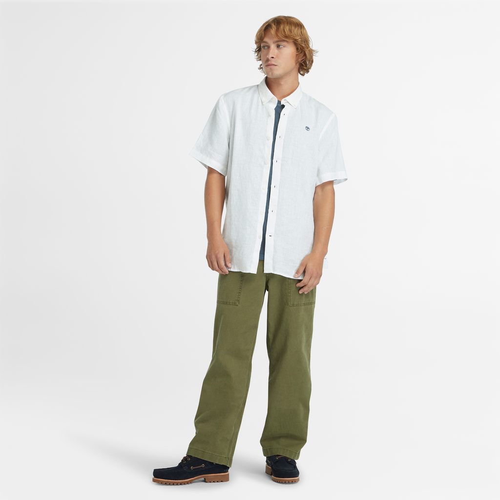 Mill Brook Linen Short Sleeve Shirt For Men