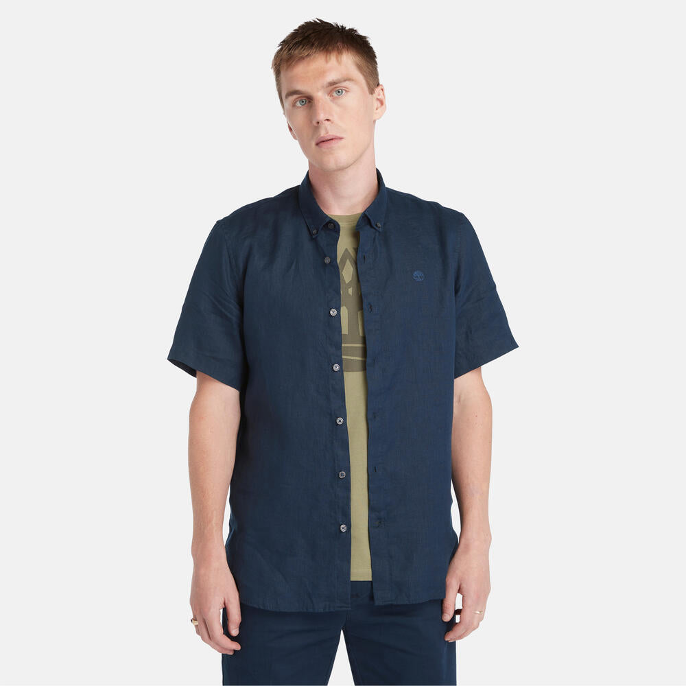 Mill Brook Linen Short Sleeve Shirt For Men