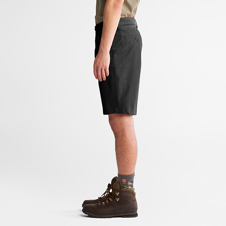 TIMBERLAND SQUAM LAKE STRETCH CHINO SHORTS FOR MEN IN BLACK