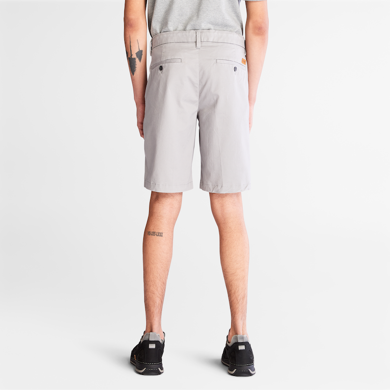 TIMBERLAND SQUAM LAKE STRETCH CHINO SHORTS FOR MEN IN GREY