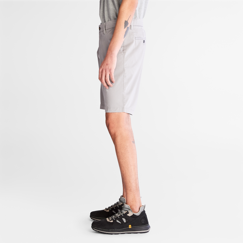 TIMBERLAND SQUAM LAKE STRETCH CHINO SHORTS FOR MEN IN GREY