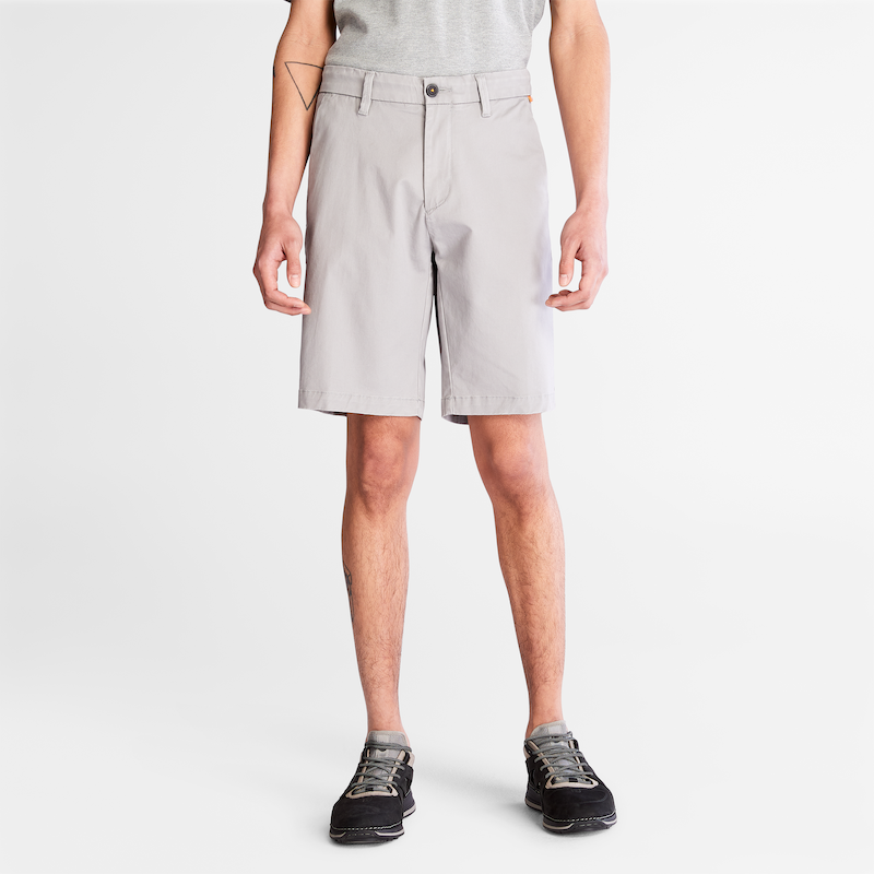 TIMBERLAND SQUAM LAKE STRETCH CHINO SHORTS FOR MEN IN GREY