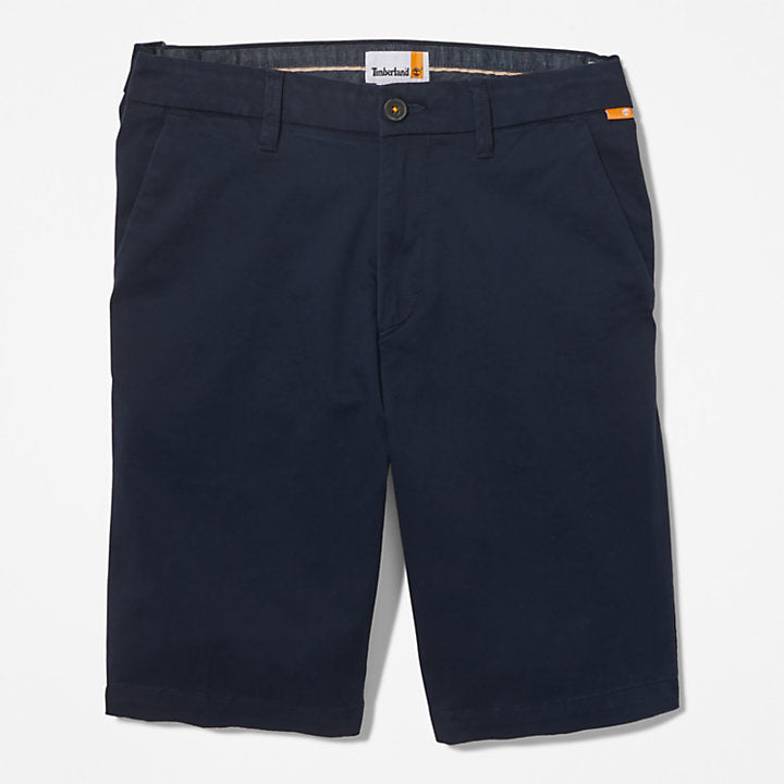 Straight Chino Shorts for Men in Navy