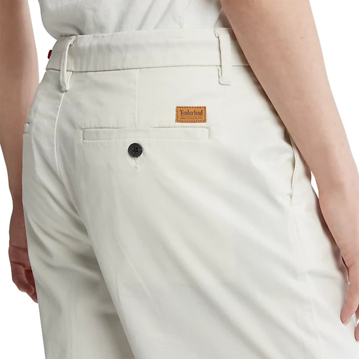 TIMBERLAND SQUAM LAKE STRETCH CHINO SHORTS FOR MEN IN WHITE