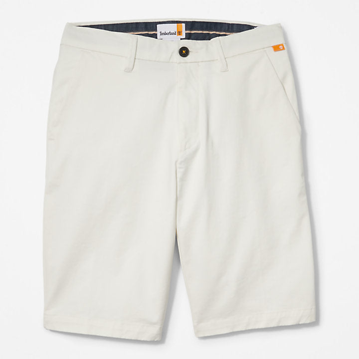 TIMBERLAND SQUAM LAKE STRETCH CHINO SHORTS FOR MEN IN WHITE