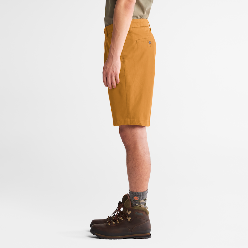 TIMBERLAND SQUAM LAKE STRETCH TWILL STRAIGHT SHORTS FOR MEN IN WHEAT