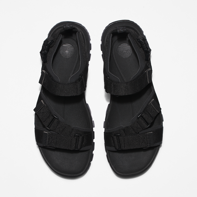 Timberland Garrison Trail Webbing Sandal For Men In Jet Black