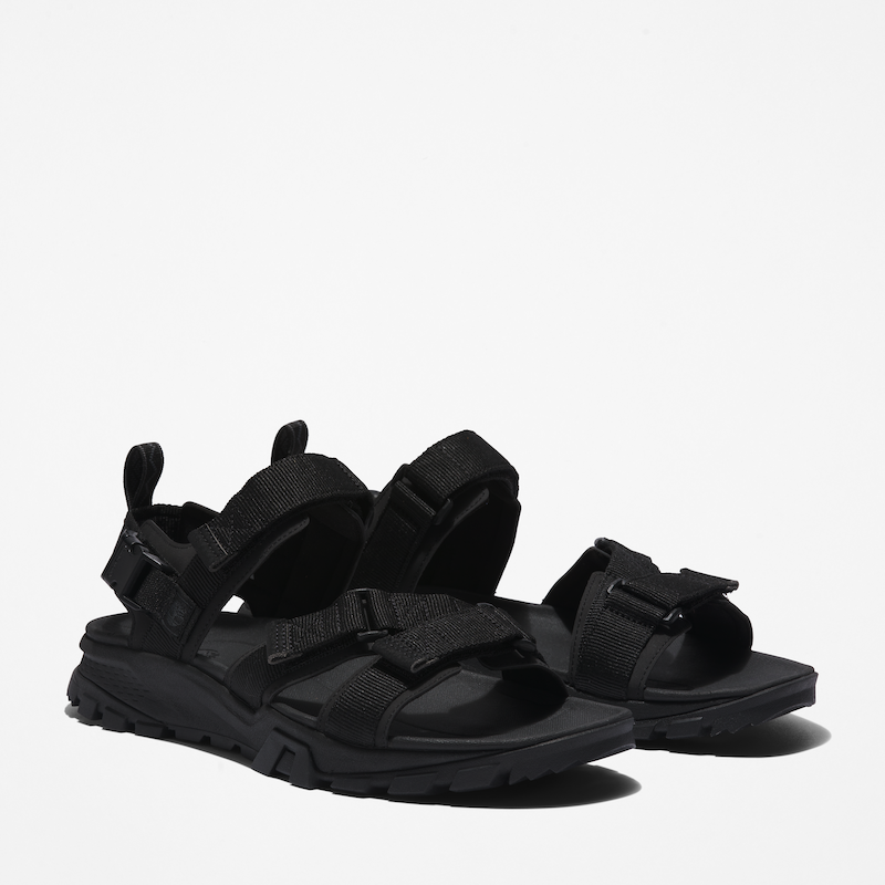 Timberland Garrison Trail Webbing Sandal For Men In Jet Black