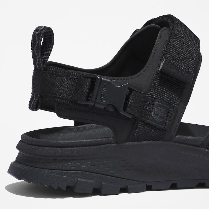 Timberland Garrison Trail Webbing Sandal For Men In Jet Black