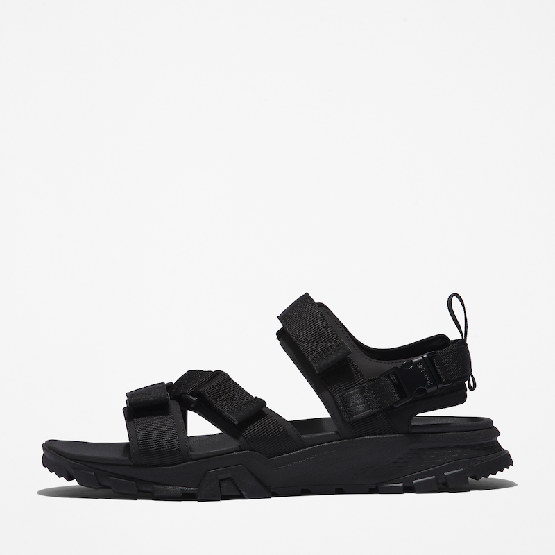 Timberland Garrison Trail Webbing Sandal For Men In Jet Black