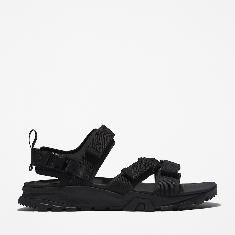 Timberland Garrison Trail Webbing Sandal For Men In Jet Black