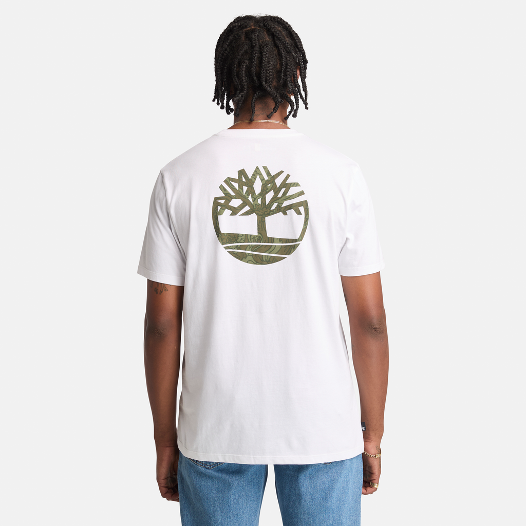 Kennebec River Back Camo Tree Logo Short Sleeve T-Shirt For Men