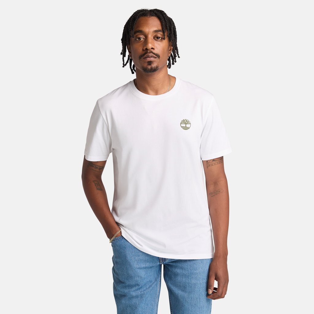 Kennebec River Back Camo Tree Logo Short Sleeve T-Shirt For Men