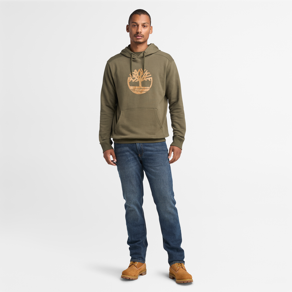 Kennebec River Camo Tree Logo Hoodie For Men