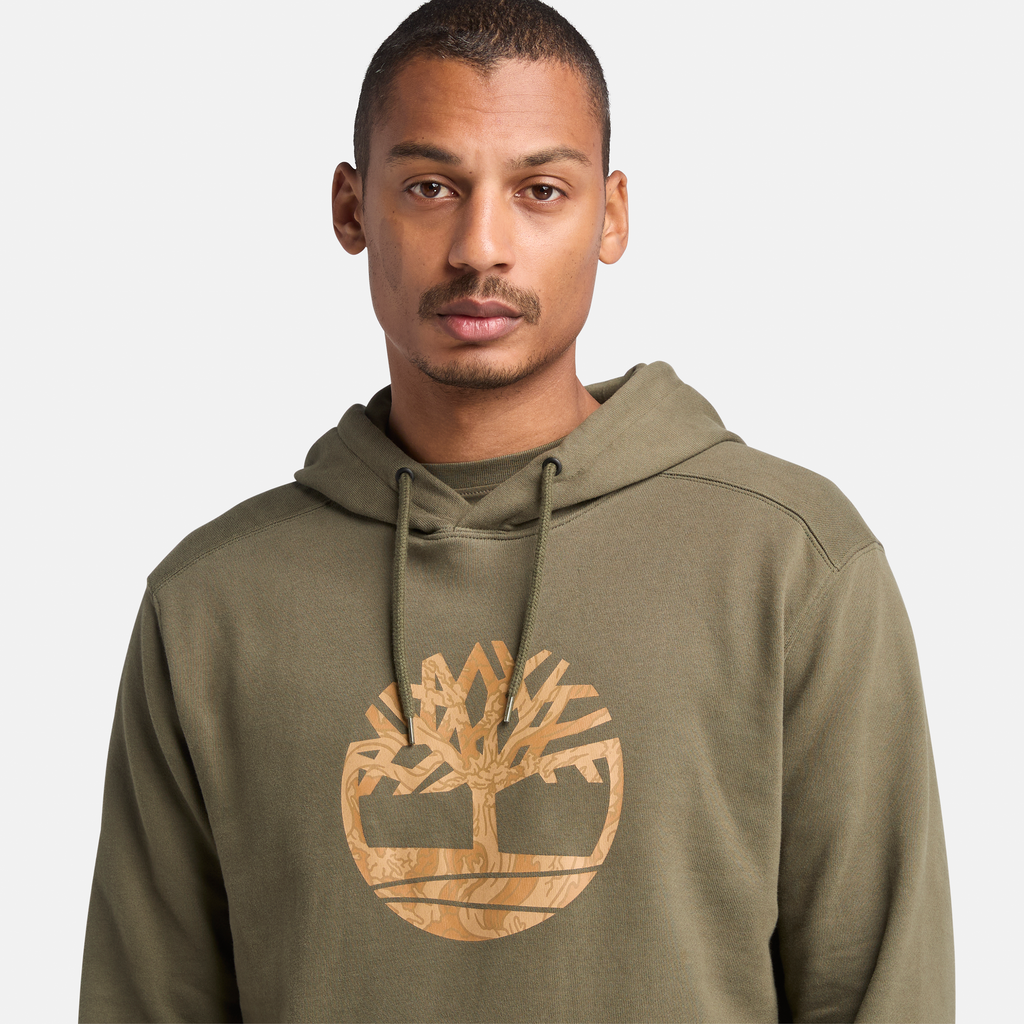 Kennebec River Camo Tree Logo Hoodie For Men