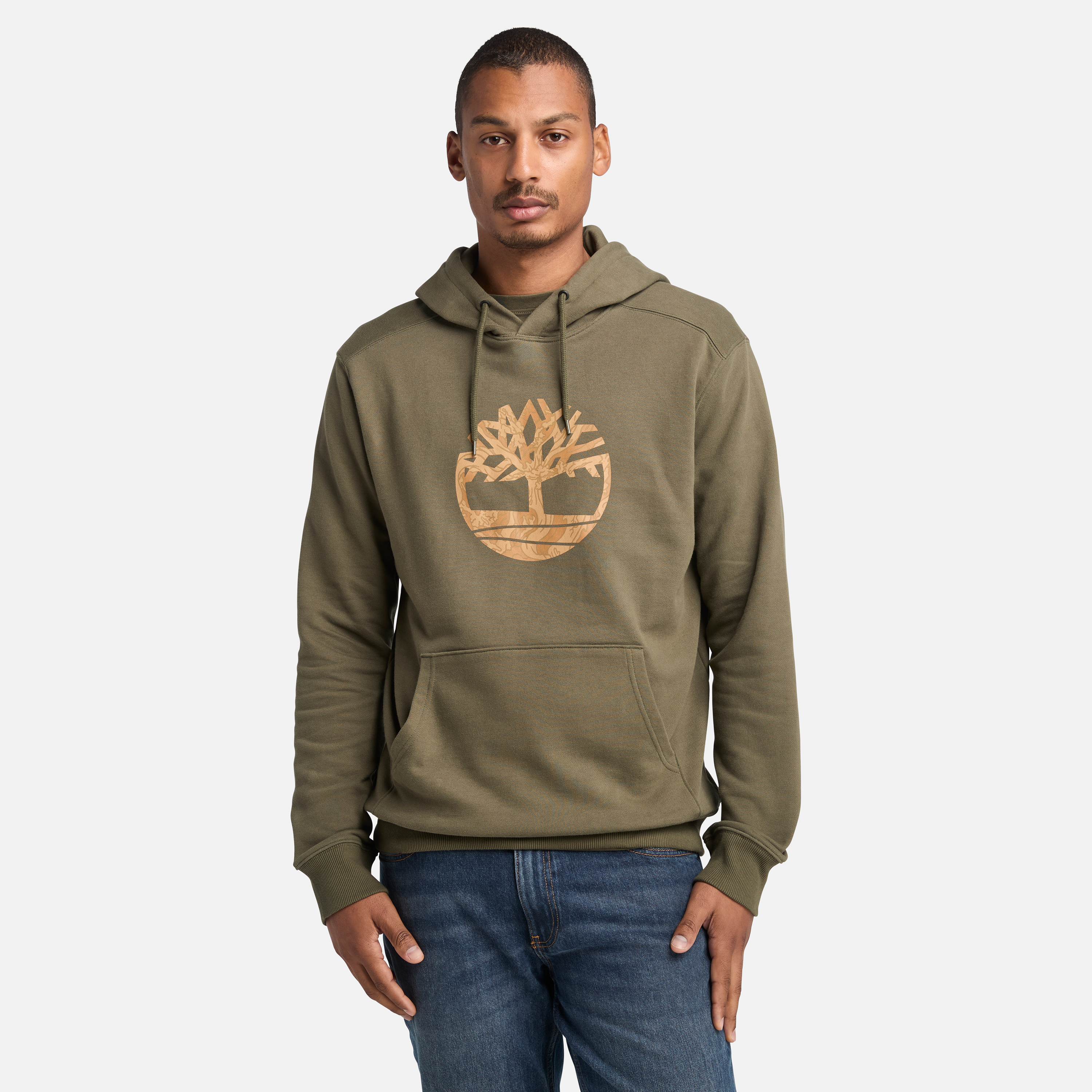 Kennebec River Camo Tree Logo Hoodie For Men