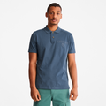 TIMBERLAND OUTDOOR HERITAGE EARTH KEEPERS POLO SHIRT FOR MEN IN DEEP BLUE