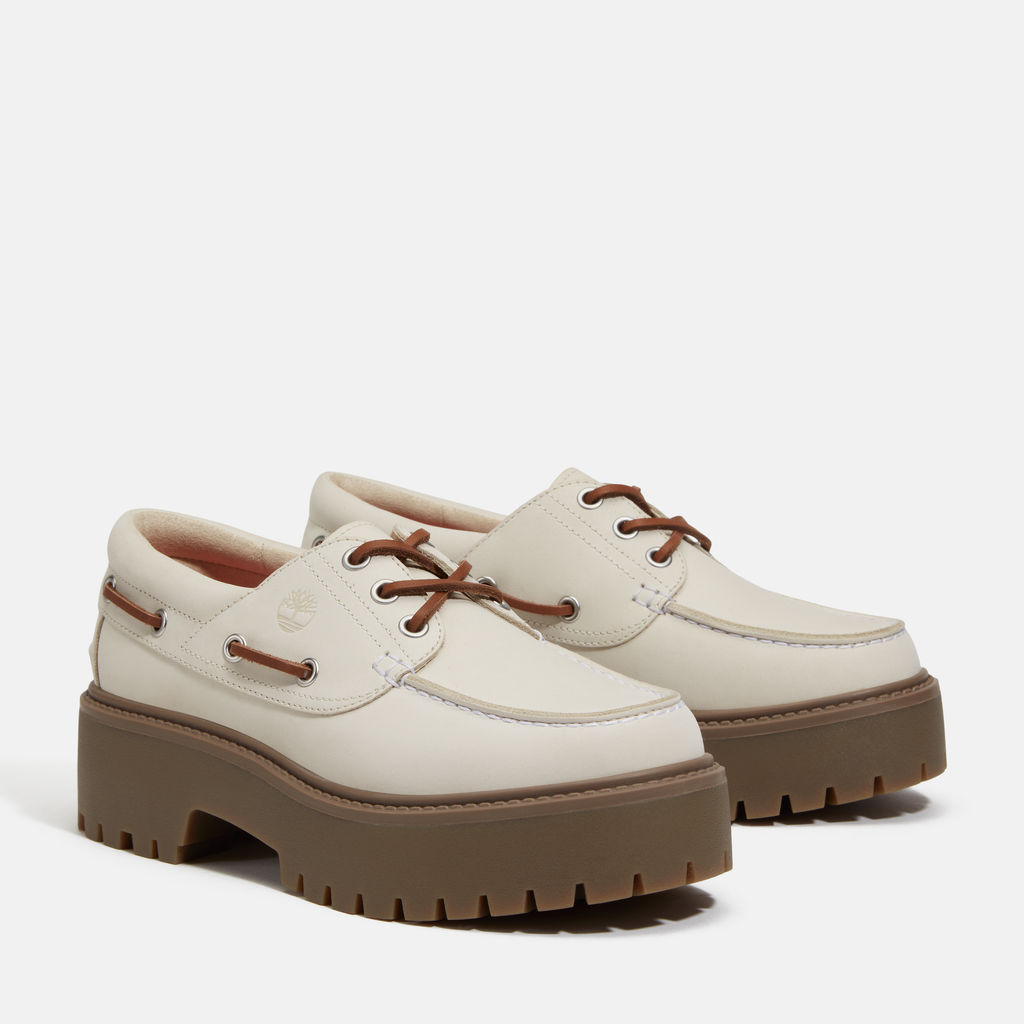 Stone Street Platform Boat Shoe For Women