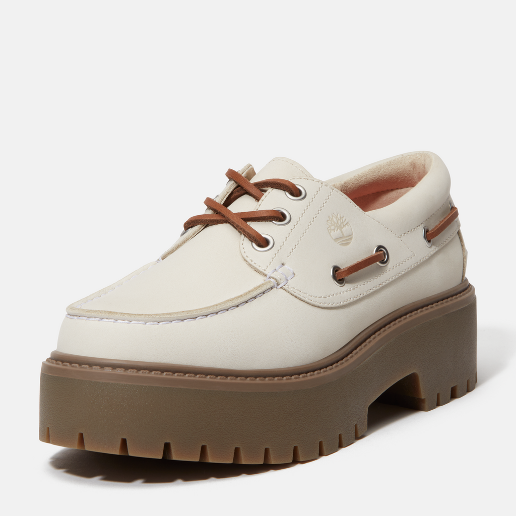 Stone Street Platform Boat Shoe For Women