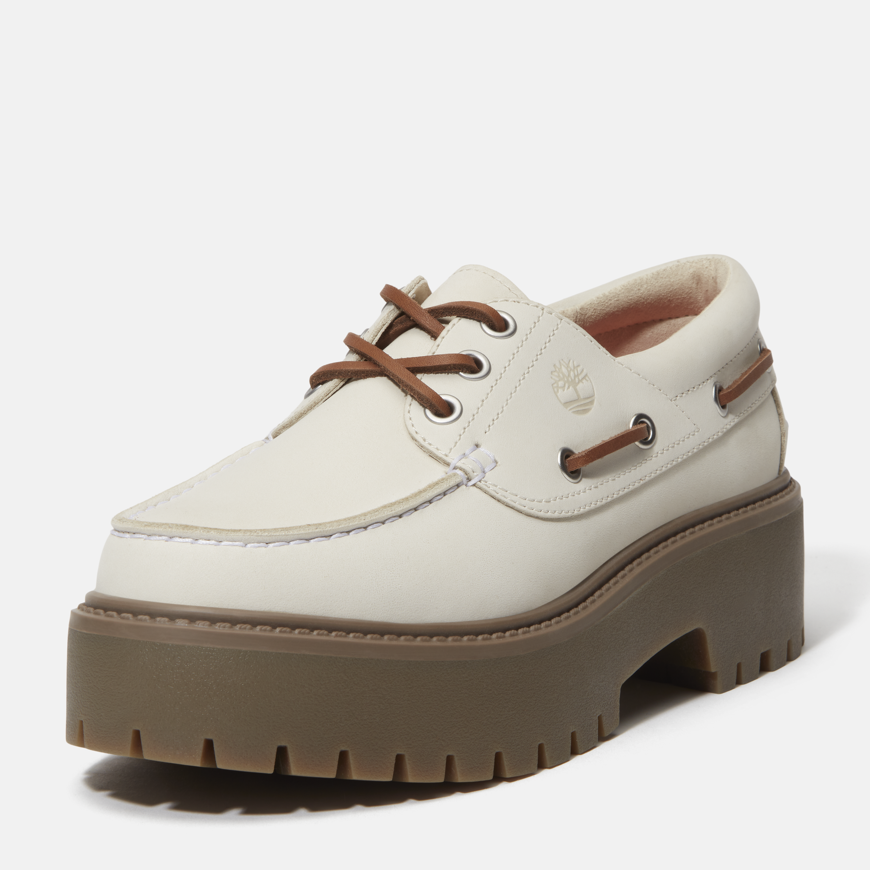 Stone Street Platform Boat Shoe For Women