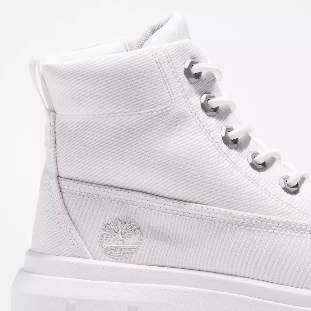 TIMBERLAND GREYFIELD MID LACE-UP BOOT FOR WOMEN IN WHITE