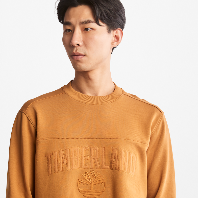 TIMBERLAND EXETER RIVER BASIC SWEATSHIRT FOR MEN IN WHEAT