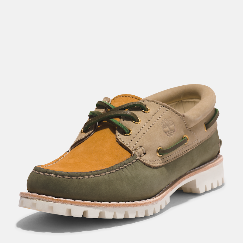 TIMBERLAND NOREEN 3-EYE BOAT SHOE FOR WOMEN IN TAN & KHAKI