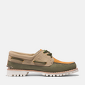TIMBERLAND NOREEN 3-EYE BOAT SHOE FOR WOMEN IN TAN & KHAKI