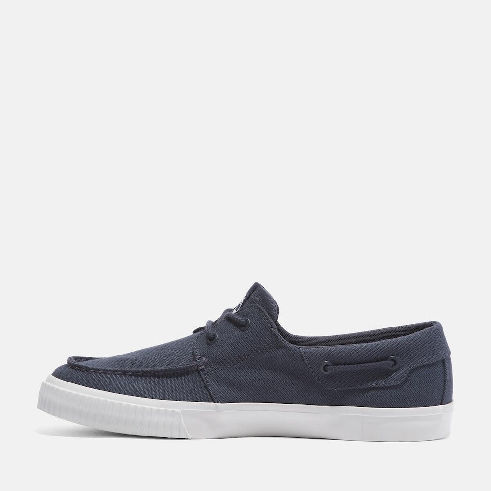 Navy Timberland‚® Mylo Bay Lace-Up Casual Oxford for Men. TencelLyocell and Refibraupper for sustainability and breathability. Recycled lining. EVA footbed for comfort. Lace-up closure for fit. Classic oxford silhouette. Navy color for sophisticated style.