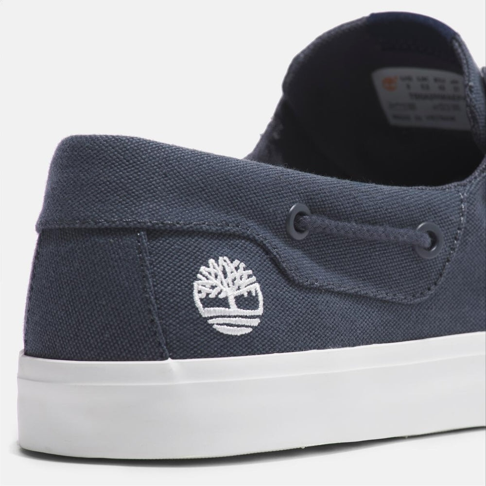 Navy Timberland‚® Mylo Bay Lace-Up Casual Oxford for Men. TencelLyocell and Refibraupper for sustainability and breathability. Recycled lining. EVA footbed for comfort. Lace-up closure for fit. Classic oxford silhouette. Navy color for sophisticated style.