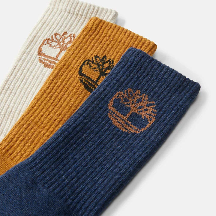 3 PACK BOWDEN CREW SOCKS FOR ALL GENDER – Timberland South Africa