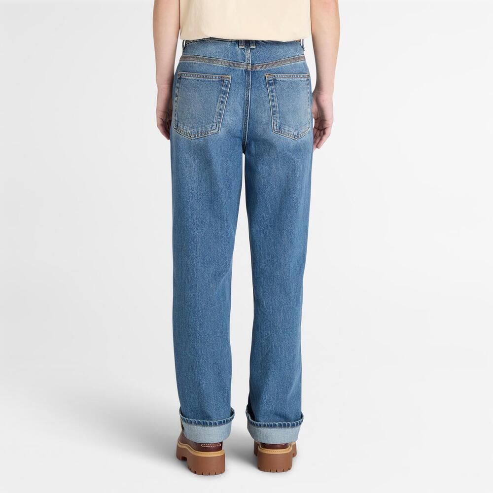 Denim Straight Pants For Women