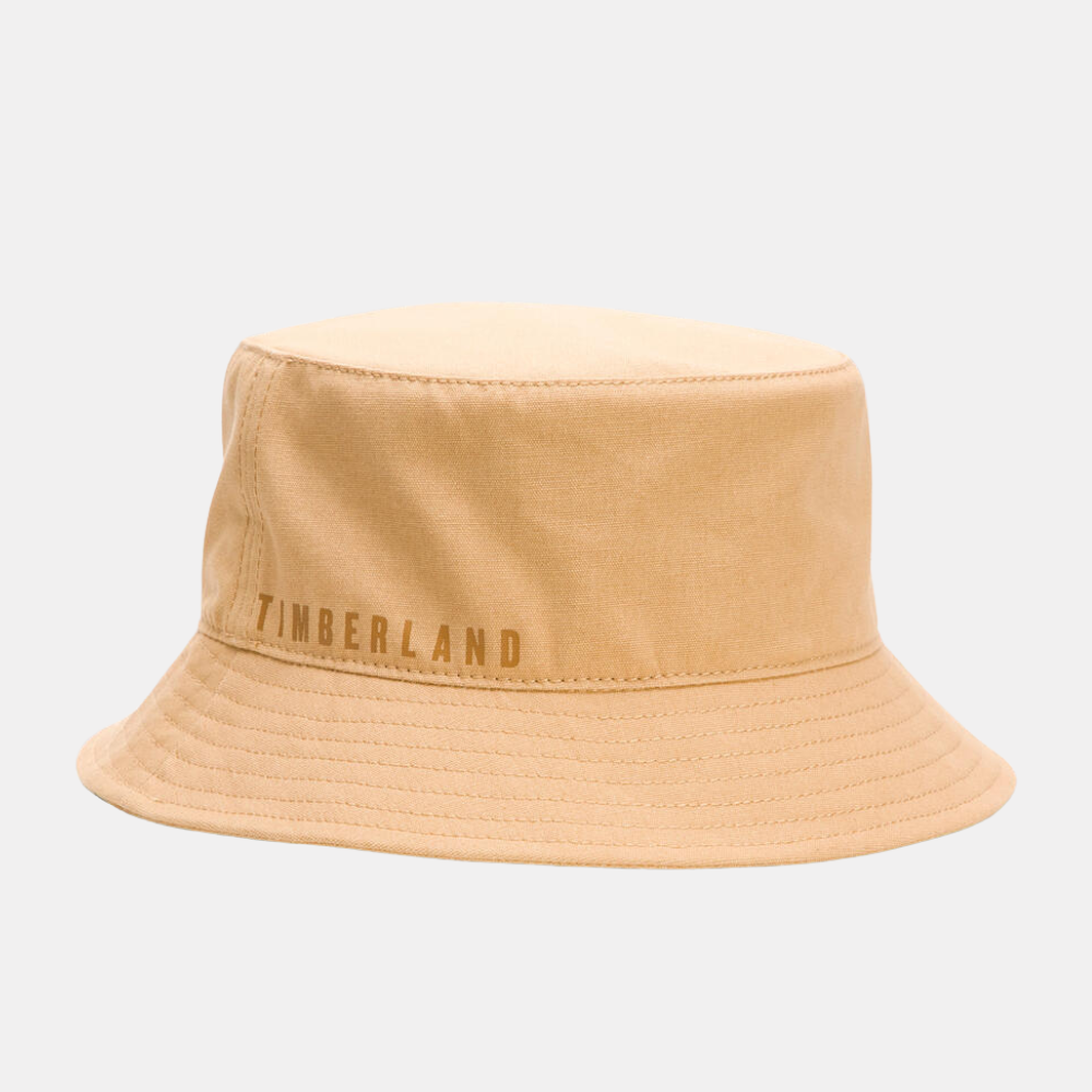 Timberland® Bucket Hat with Tonal Printed Logo for Men. Classic bucket hat for a relaxed and comfortable fit. Made from high-quality materials. Tonal printed logo for a subtle brand touch. Versatile and perfect for everyday wear.