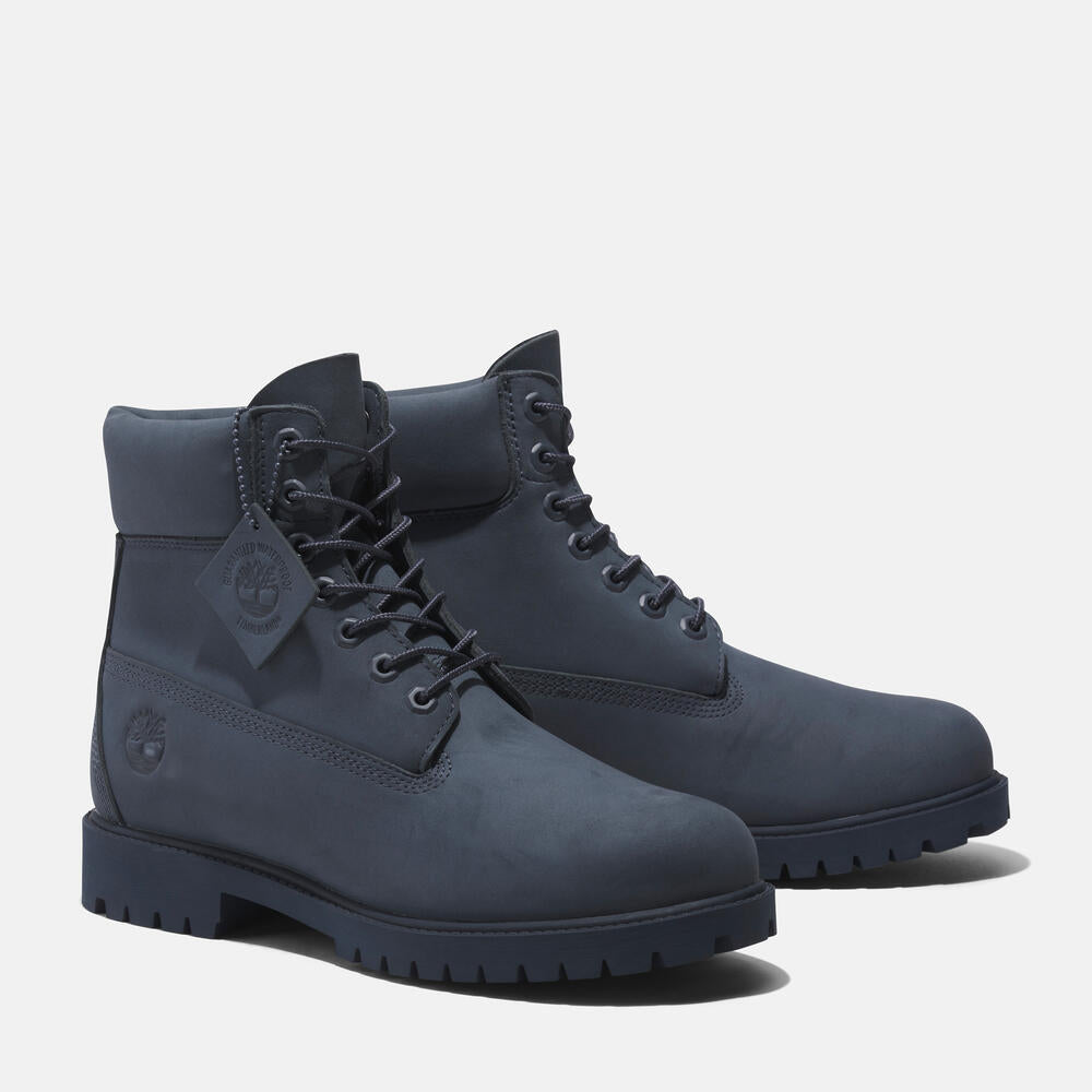 Timberland Premium Dark Blue Timbs Heritage 6-Inch Waterproof Boot