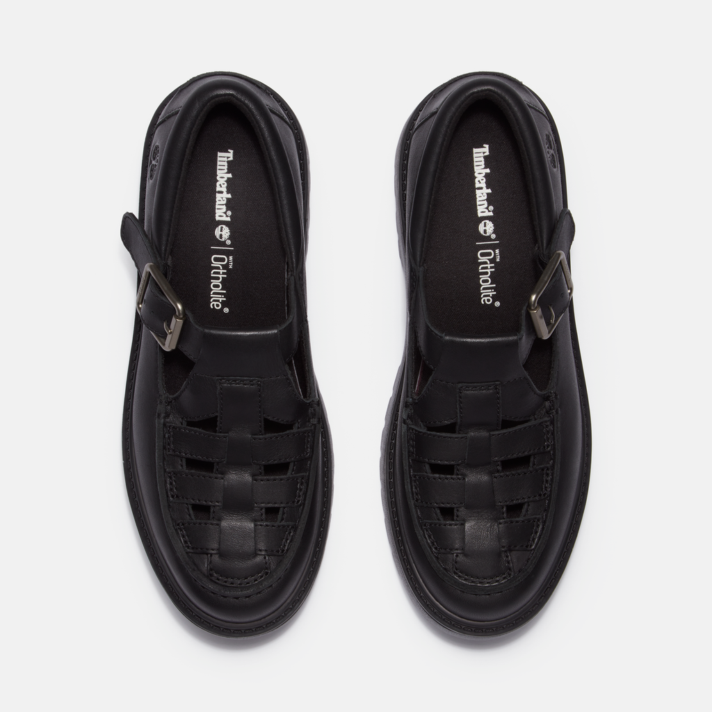 Stone Street Platform Buckle Shoe For Women