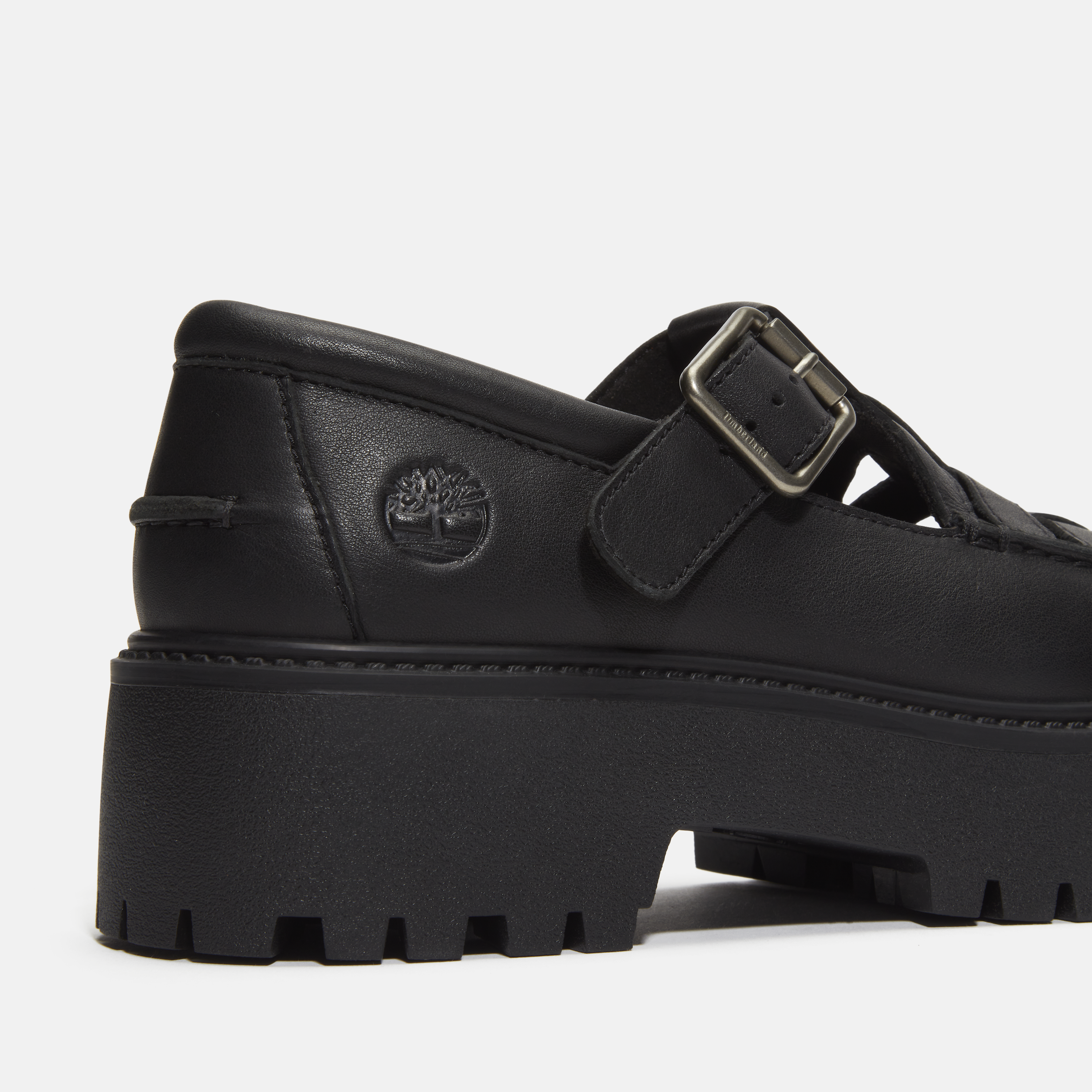 Stone Street Platform Buckle Shoe For Women